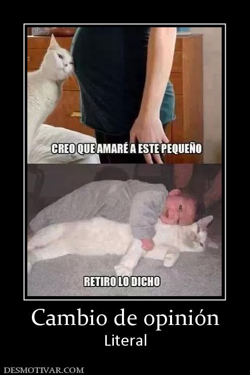 Cambio de opinión Literal