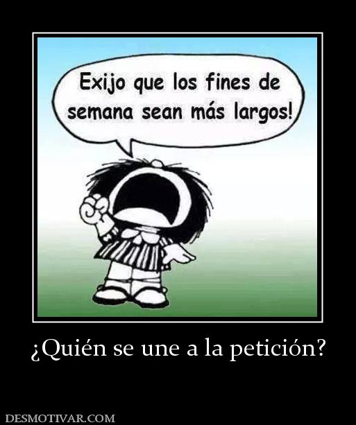 ¿Quién se une a la petición?