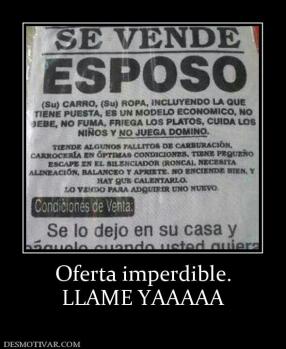 Oferta imperdible. LLAME YAAAAA