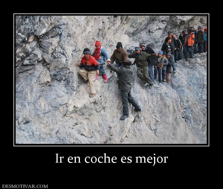 Ir en coche es mejor