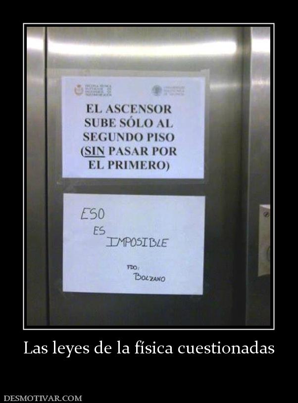 Las leyes de la física cuestionadas