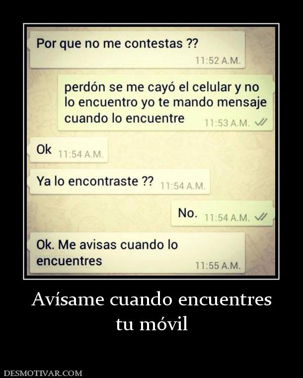 Avísame cuando encuentres tu móvil