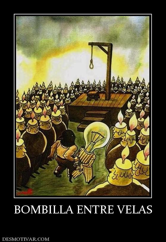 BOMBILLA ENTRE VELAS