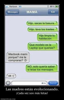 Las madres están evolucionando. ¡Cada vez son más listas!