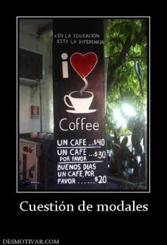 Cuestión de modales