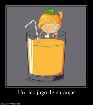 Un rico jugo de naranjas