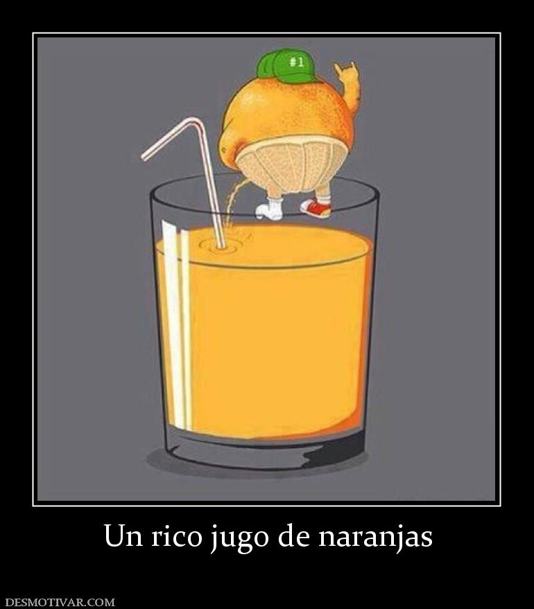 Un rico jugo de naranjas