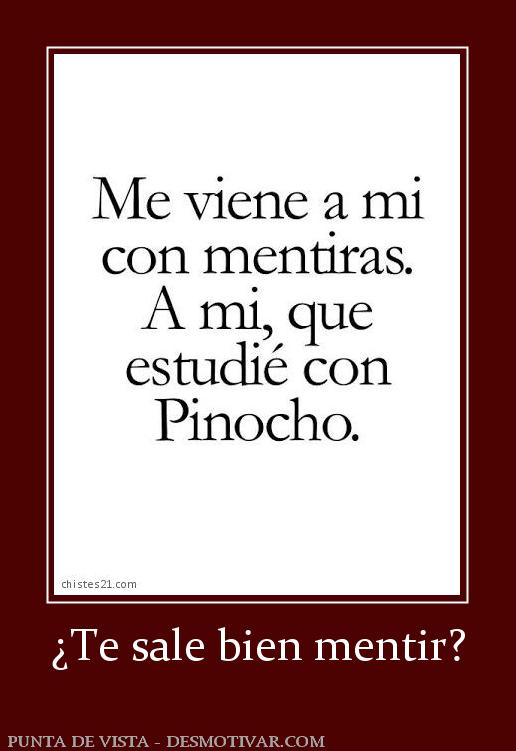 ¿Te sale bien mentir?