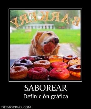 SABOREAR Definición gráfica