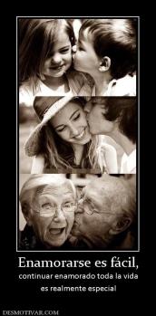 Enamorarse es fácil, continuar enamorado toda la vida es realmente especial