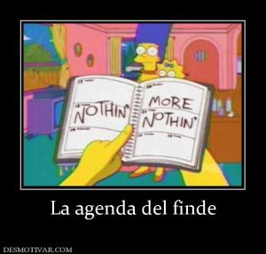 La agenda del finde