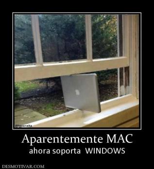 Aparentemente MAC ahora soporta  WINDOWS