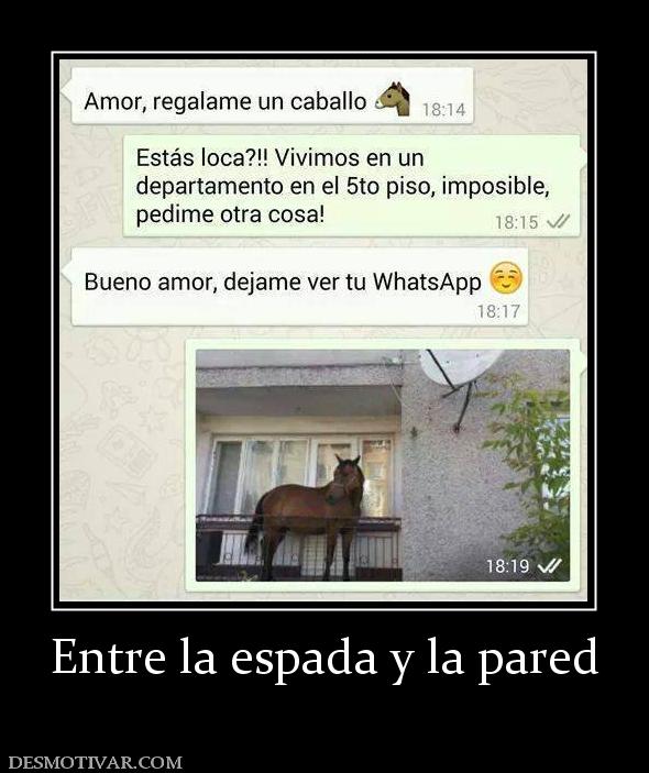 Entre la espada y la pared