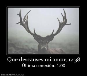 Que descanses mi amor. 12:38 Última conexión: 1:00