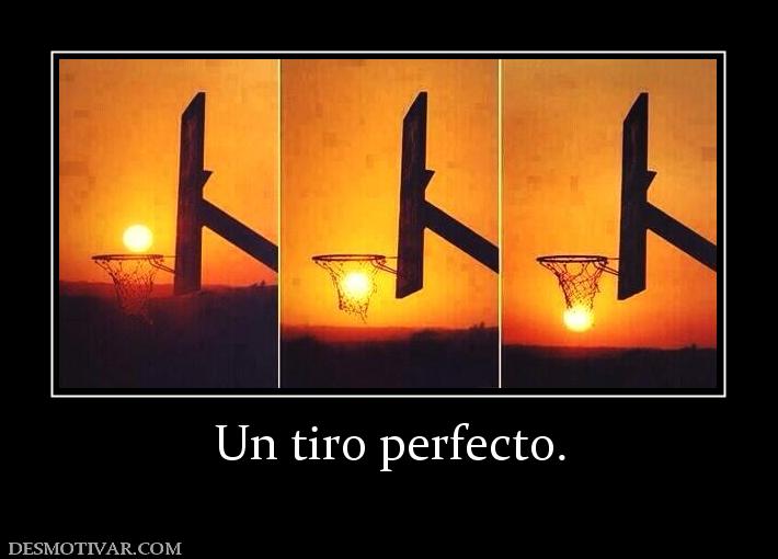 Un tiro perfecto.