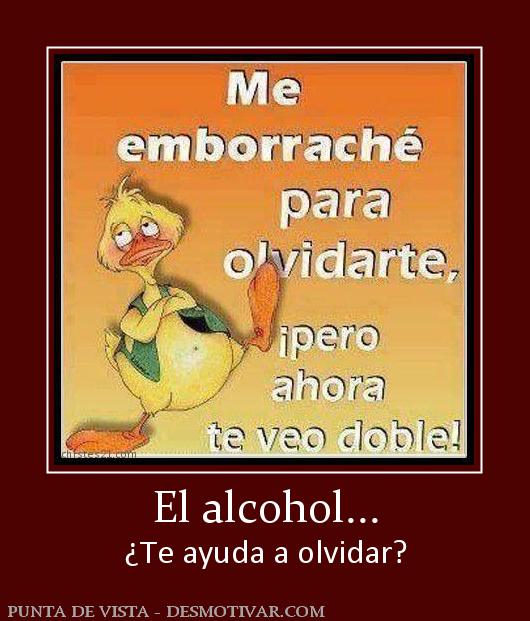 El alcohol... ¿Te ayuda a olvidar?