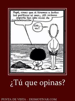 ¿Tú que opinas?