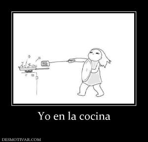 Yo en la cocina