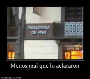 Menos mal que lo aclararon