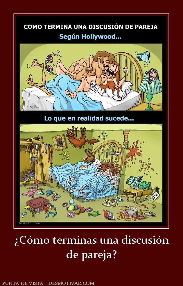 ¿Cómo terminas una discusión de pareja?