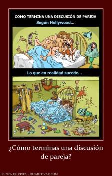 ¿Cómo terminas una discusión de pareja?