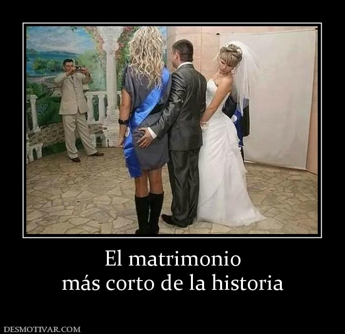 El matrimonio más corto de la historia
