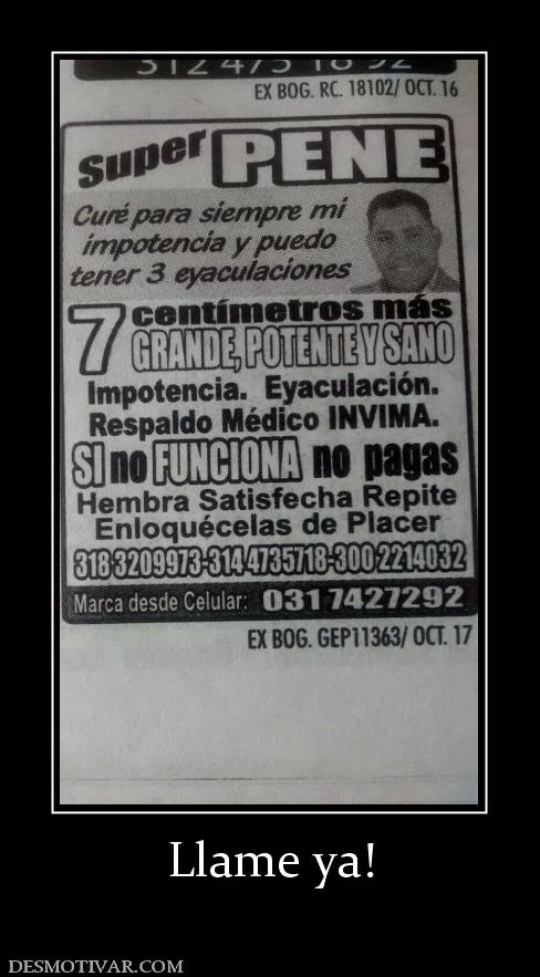 Llame ya!