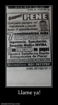 Llame ya!