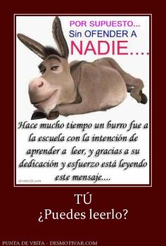 TÚ ¿Puedes leerlo?