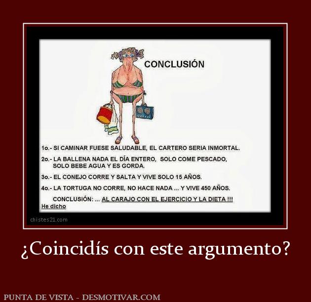 ¿Coincidís con este argumento?