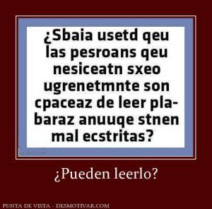 ¿Pueden leerlo?