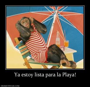 Ya estoy lista para la Playa!