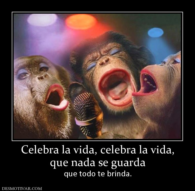 Celebra la vida, celebra la vida, que nada se guarda  que todo te brinda.