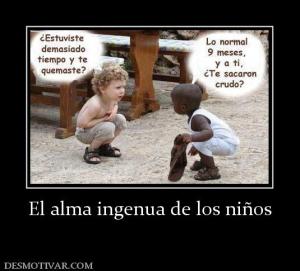 El alma ingenua de los niños