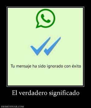 El verdadero significado