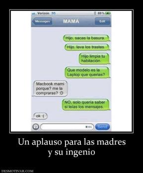 Un aplauso para las madres y su ingenio