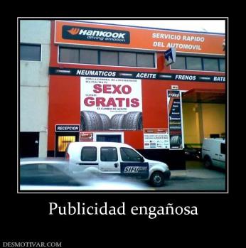Publicidad engañosa