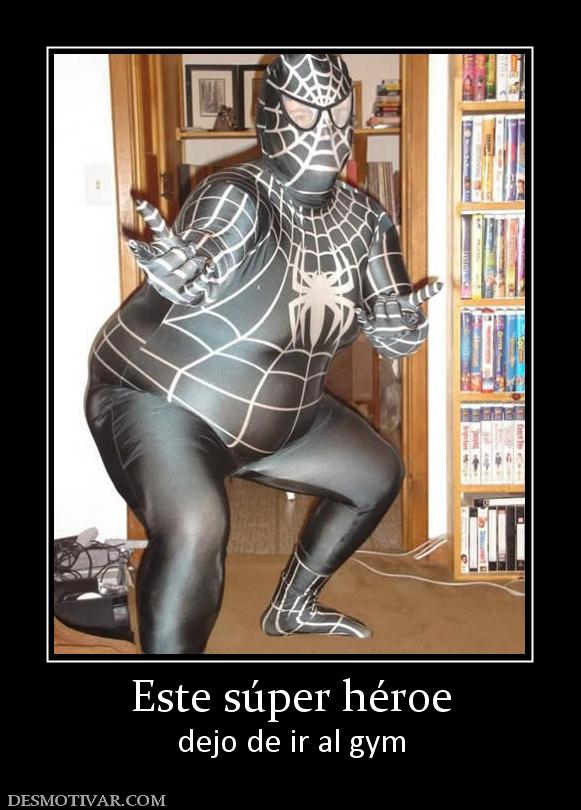 Este súper héroe dejo de ir al gym