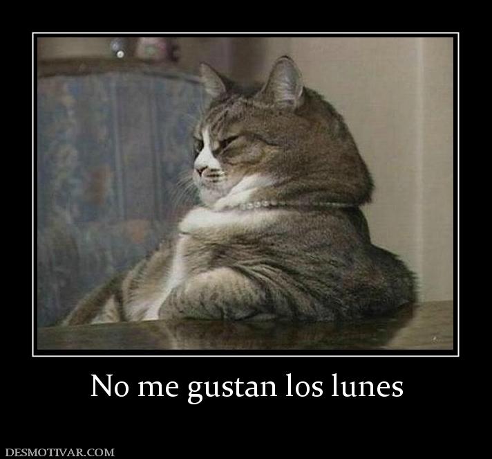 No me gustan los lunes