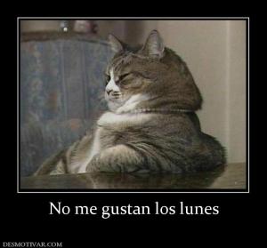No me gustan los lunes