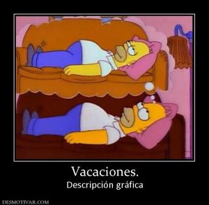 Vacaciones. Descripción gráfica