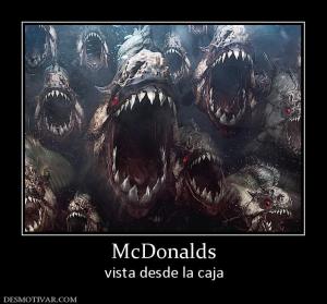 McDonalds vista desde la caja