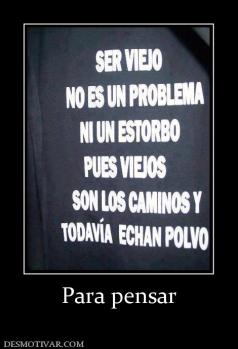Para pensar