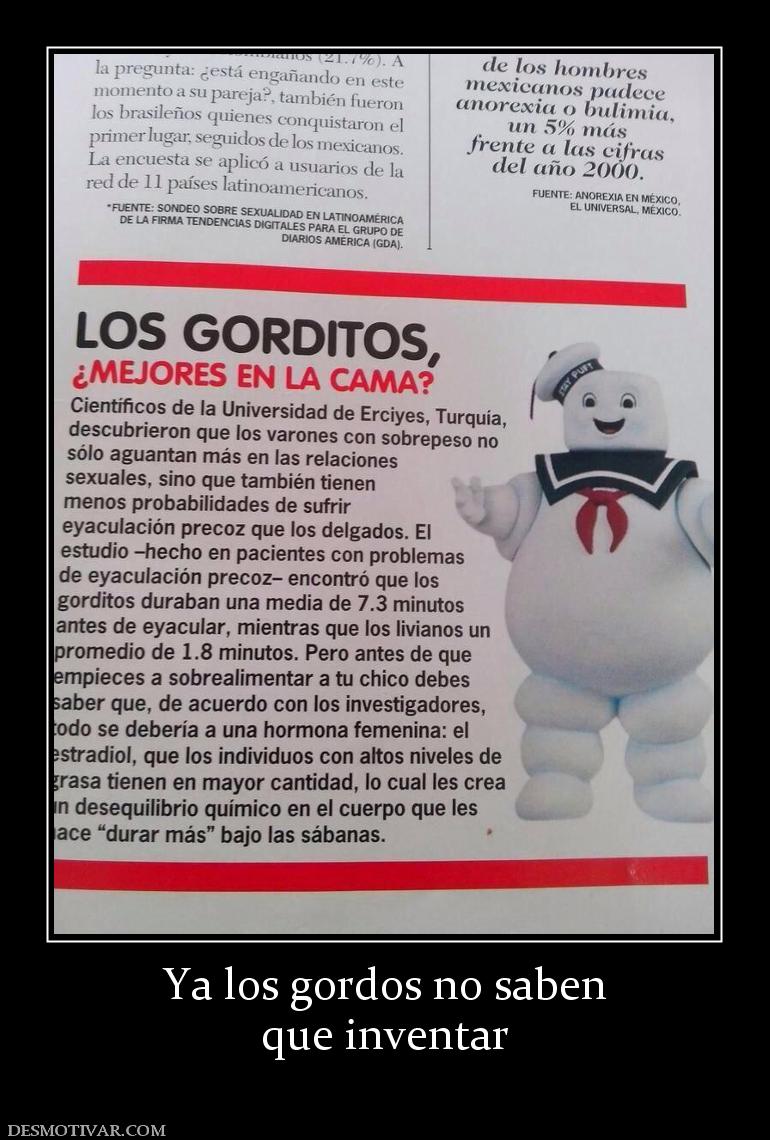 Ya los gordos no saben que inventar