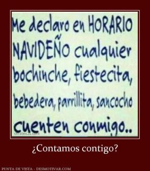 ¿Contamos contigo?