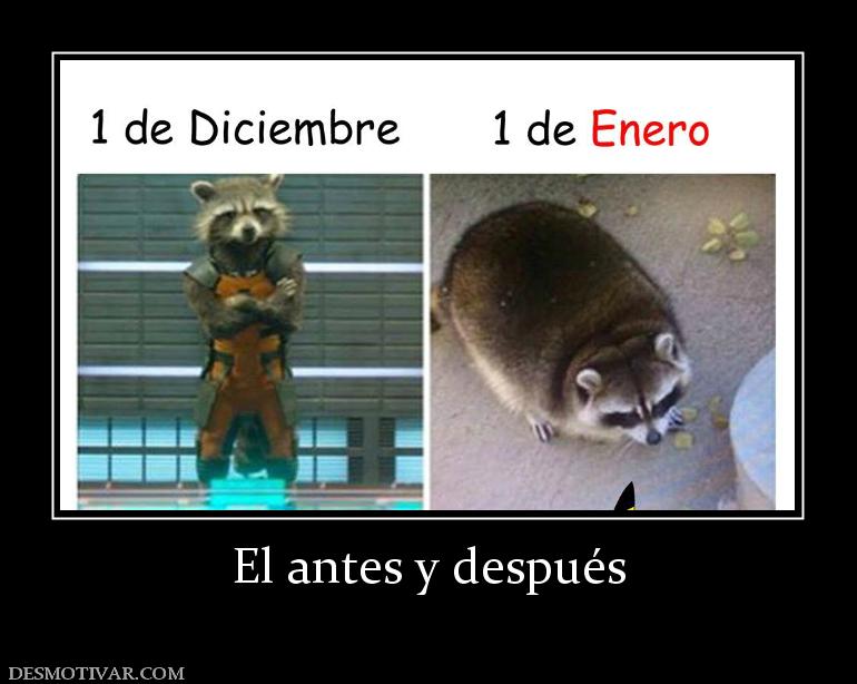 El antes y después