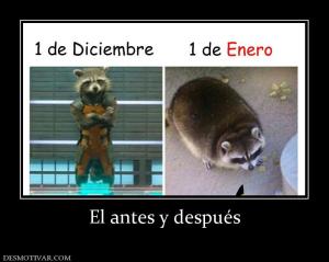 El antes y después