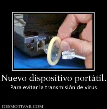 Nuevo dispositivo portátil. Para evitar la transmisión de virus