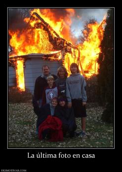 La última foto en casa