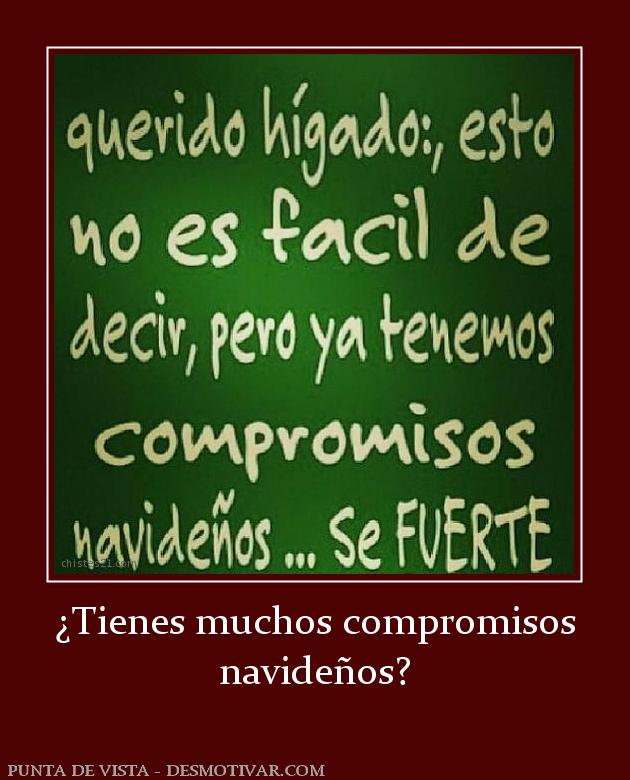 ¿Tienes muchos compromisos navideños?